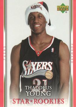 2007-08 Upper Deck - Santa Hat Star Rookies #SH-TY Thaddeus Young Front