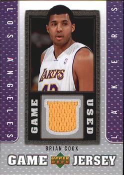 2007-08 Upper Deck - UD Game Jersey #GJ-BC Brian Cook Front