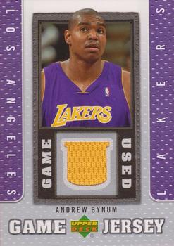 2007-08 Upper Deck - UD Game Jersey #GJ-BY Andrew Bynum Front