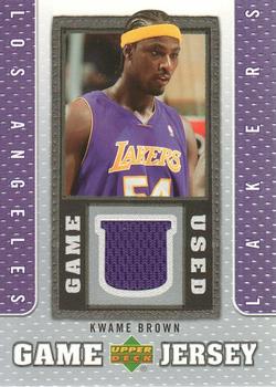 2007-08 Upper Deck - UD Game Jersey #GJ-KW Kwame Brown Front