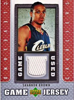 2007-08 Upper Deck - UD Game Jersey #GJ-SB Shannon Brown Front