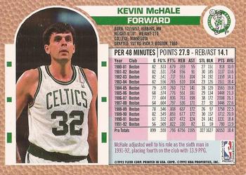 1992-93 Fleer Tony's Pizza #NNO Kevin McHale Back
