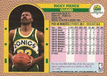 1992-93 Fleer Tony's Pizza #NNO Ricky Pierce Back