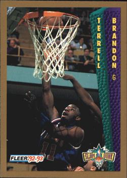 1992-93 Fleer Tony's Pizza #NNO Terrell Brandon Front