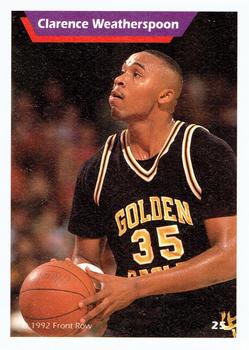 1992 Front Row Dream Picks - Gold #25 Clarence Weatherspoon Back