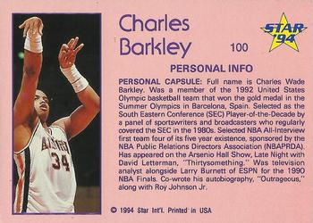 1993-94 Star #100 Charles Barkley Back
