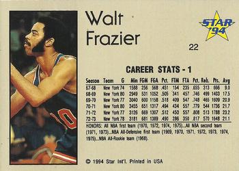 1993-94 Star #22 Walt Frazier Back