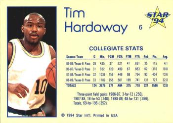 1993-94 Star #6 Tim Hardaway Back