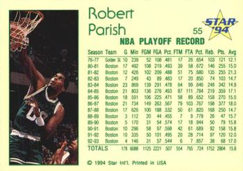 1993-94 Star #55 Robert Parish Back