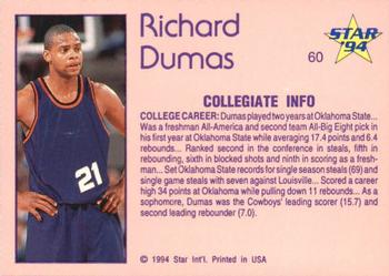 1993-94 Star #60 Richard Dumas Back