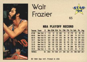 1993-94 Star #65 Walt Frazier Back