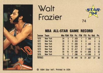 1993-94 Star #74 Walt Frazier Back