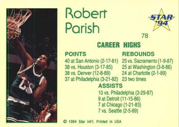 1993-94 Star #78 Robert Parish Back