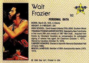 1993-94 Star #92 Walt Frazier Back