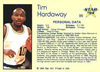 1993-94 Star #96 Tim Hardaway Back