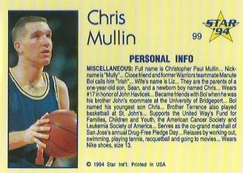 1993-94 Star #99 Chris Mullin Back