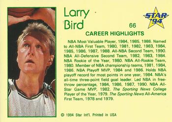 1993-94 Star #66 Larry Bird Back