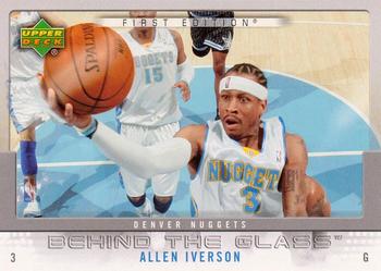 2007-08 Upper Deck First Edition - Behind the Glass #BG-AI Allen Iverson Front