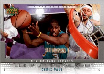 2007-08 Upper Deck First Edition - Behind the Glass #BG-CP Chris Paul Front