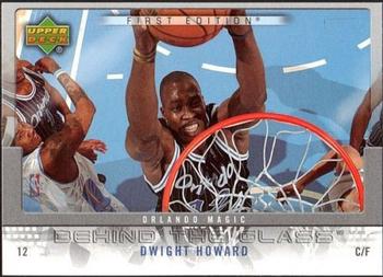 2007-08 Upper Deck First Edition - Behind the Glass #BG-DH Dwight Howard Front