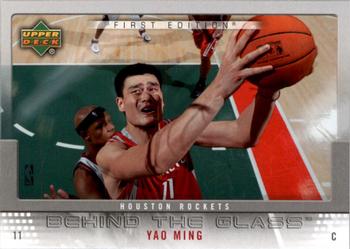 2007-08 Upper Deck First Edition - Behind the Glass #BG-YM Yao Ming Front