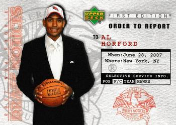 2007-08 Upper Deck First Edition - Draft Notices #DN3 Al Horford Front