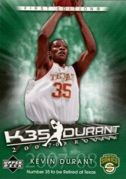 2007-08 Upper Deck First Edition - Kevin Durant Exclusive #KD1 Kevin Durant Front