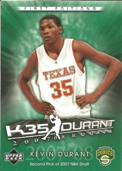 2007-08 Upper Deck First Edition - Kevin Durant Exclusive #KD2 Kevin Durant Front