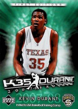 2007-08 Upper Deck First Edition - Kevin Durant Exclusive #KD3 Kevin Durant Front