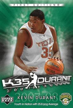 2007-08 Upper Deck First Edition - Kevin Durant Exclusive #KD5 Kevin Durant Front