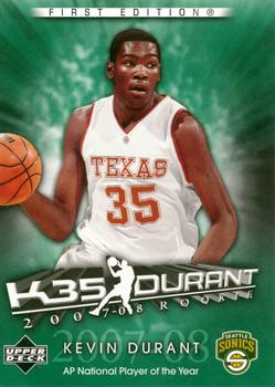 2007-08 Upper Deck First Edition - Kevin Durant Exclusive #KD6 Kevin Durant Front