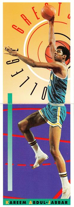 1993 Kellogg's College Greats Postercards #NNO Kareem Abdul-Jabbar Front