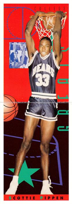 1993 Kellogg's College Greats Postercards #NNO Scottie Pippen Front