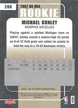 2007-08 Fleer #206 Michael Conley Back