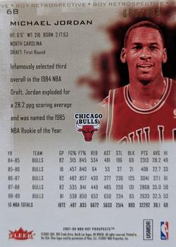 2007-08 Fleer Hot Prospects #68 Michael Jordan Back