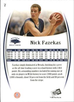 2007-08 Press Pass Legends #7 Nick Fazekas Back