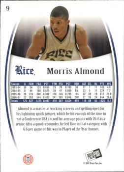 2007-08 Press Pass Legends #9 Morris Almond Back