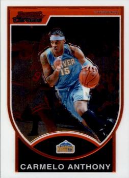 2007-08 Bowman - Chrome #15 Carmelo Anthony Front