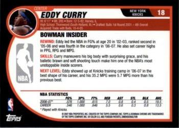 2007-08 Bowman - Chrome #18 Eddy Curry Back