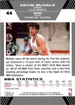 2007-08 Topps Co-Signers #44 Kevin McHale Back
