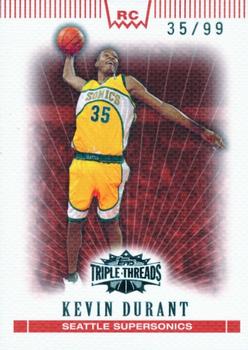 2007-08 Topps Triple Threads #135 Kevin Durant Front
