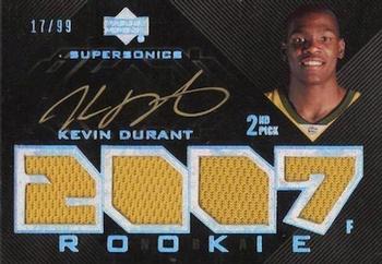2007-08 UD Black #106 Kevin Durant Front