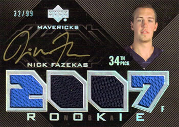 2007-08 UD Black #88 Nick Fazekas Front
