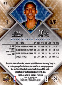2007-08 SP Rookie Edition #102 Nick Young Back