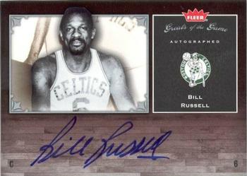 2005-06 Fleer Greats of the Game - Autographs #GG-BR Bill Russell Front