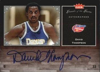 2005-06 Fleer Greats of the Game - Autographs #GG-DT David Thompson Front