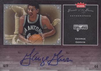 2005-06 Fleer Greats of the Game - Autographs #GG-GG George Gervin Front