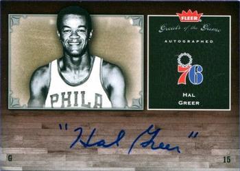 2005-06 Fleer Greats of the Game - Autographs #GG-HG Hal Greer Front