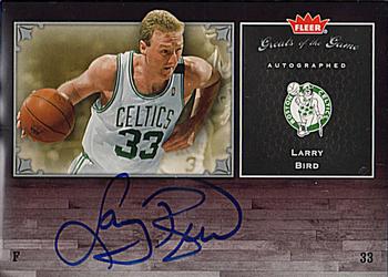 2005-06 Fleer Greats of the Game - Autographs #GG-LB Larry Bird Front