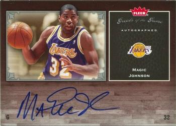 2005-06 Fleer Greats of the Game - Autographs #GG-MA Magic Johnson Front